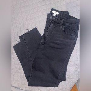 black baggy denim jeans